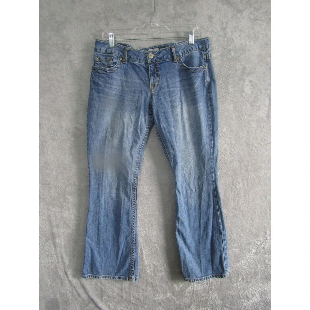 Aeropostale Bootcut Jeans Womens‎ Blue Excellent Low Rise Medium Wash